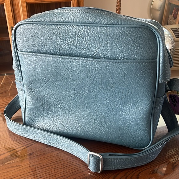 Vintage Sears Blue Travel Bag. Carry On. - Picture 4 of 5